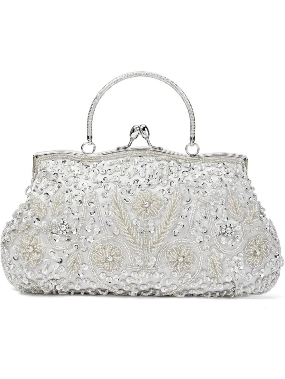 Sparkly Beaded Evening Handbag for Women | Vintage Rhinestone Clutch Purse